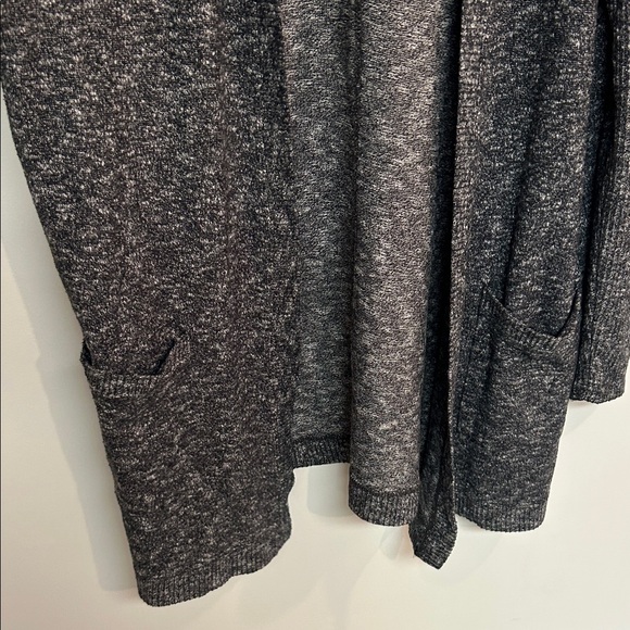 Women's Gray Hooded Cardigan - Picture 3 of 6